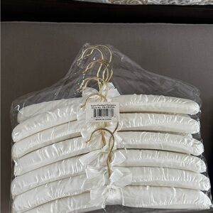 White Satin Padded Hangers Set
